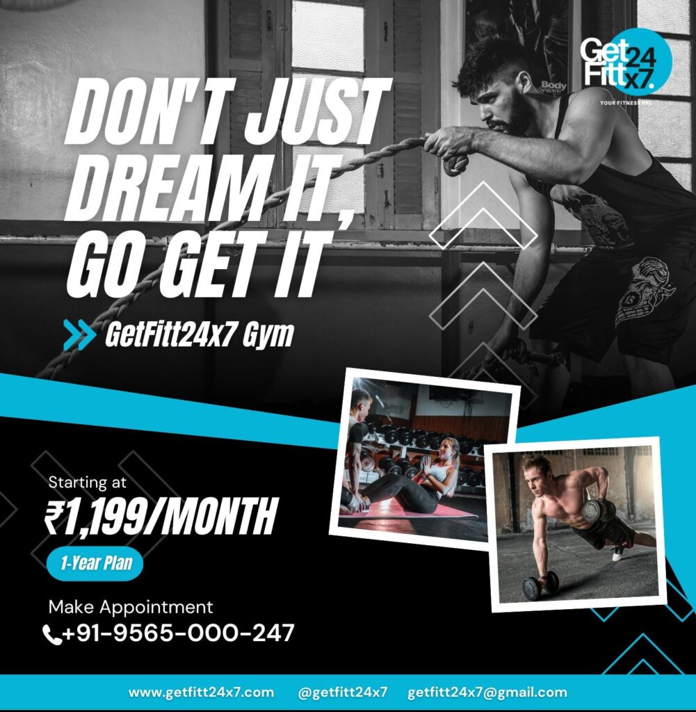 Gym poster designed by Akash