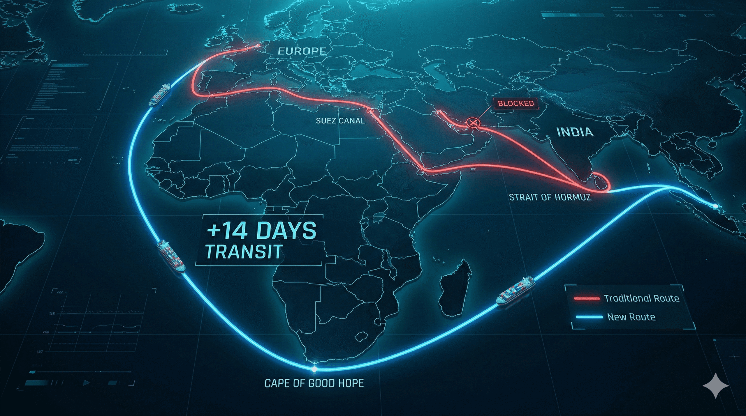 Vessels rerouting through cape of good hope (1)